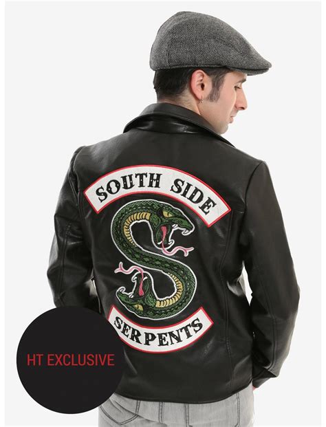 Riverdale Southside Serpents Faux Leather Jacket .